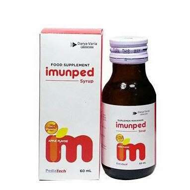 IMUNPED SIRUP 60 ML (MULTIVITAMIN ZINC ANAK) / Apotek Saka