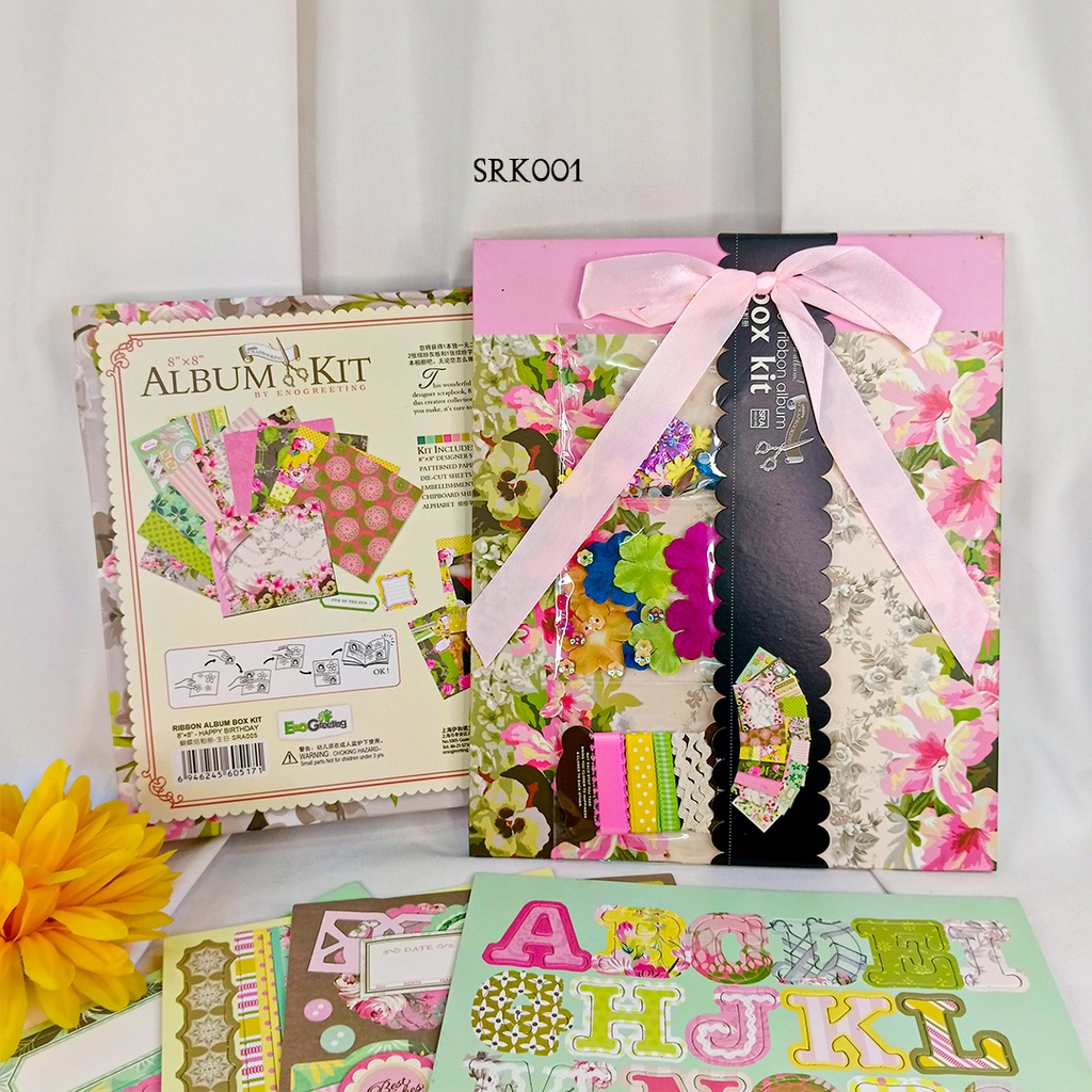

Scrapbook Album Set Journal Kit Dekorasi Diary SRK001