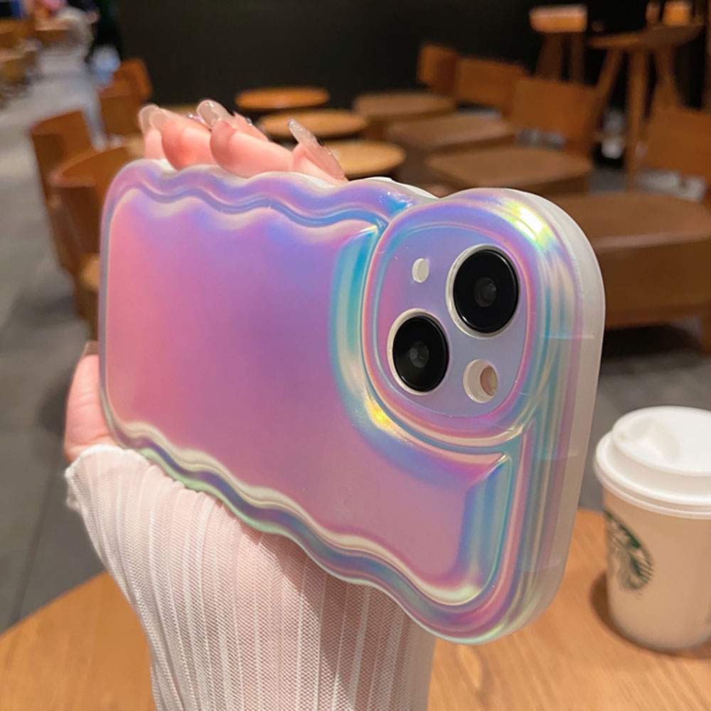 Soft Case Hologram Fairy Matte Gradasi Laser Case Cute Silicone Soft Case for iPhone 11 12 13 14 PRO