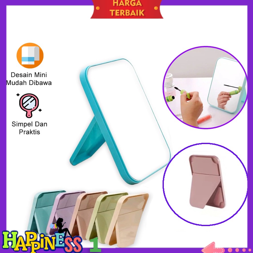Kaca Rias MakeUp Portable Lipat / Kaca Rias Minimalis  CERMIN KACA