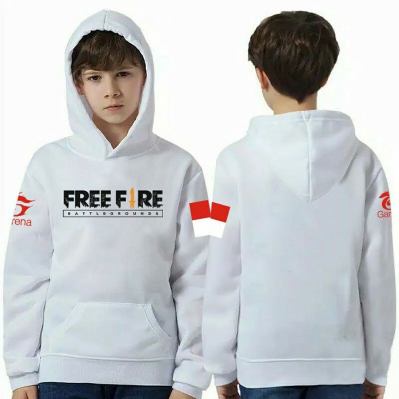 Sweater Hoodie Anak Laki-laki Usia 7 8 9 10 11 12 13 14 15 Tahun / Jumper Jaket FreeFire Anak Cowok