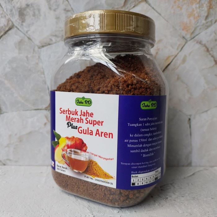 

Serbuk Jahe Merah Plus Gula Aren RD 250 Gram