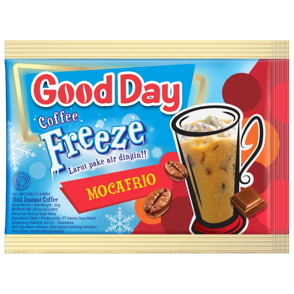

Good Day Freeze Mocafrio Kopi Es - 1 dus isi 12 renceng / 120 pcs