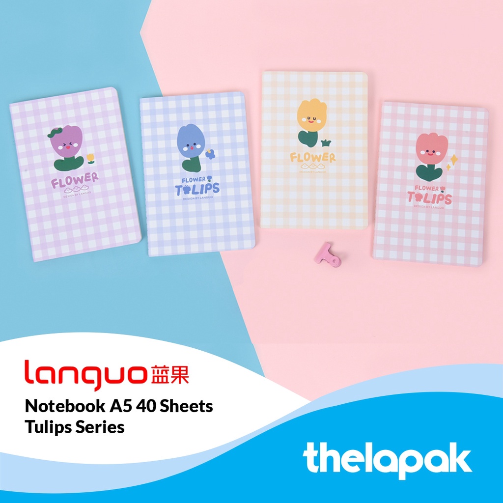 

Buku Tulis A5 Languo Tulips Series 40 Sheets Notebook