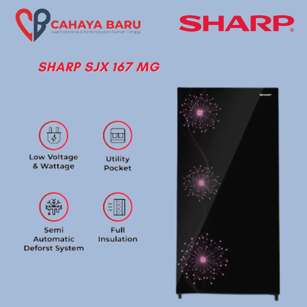 KULKAS SHARP SJX 167 MG