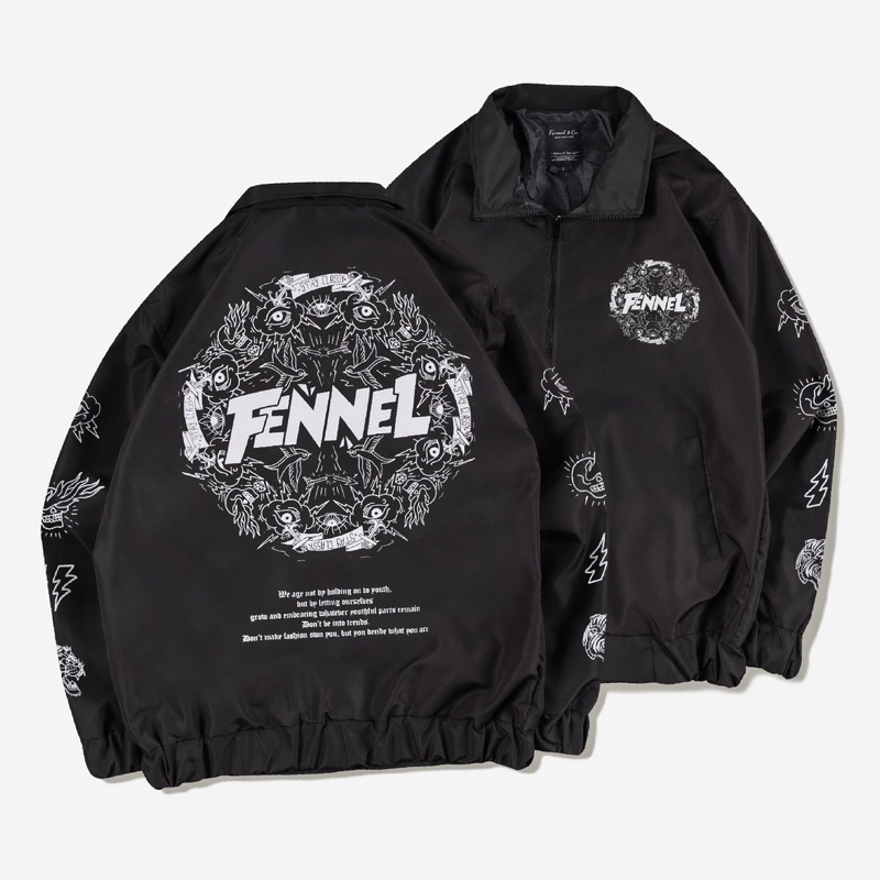 [N01185] Jaket Vintage Distro Motif FENNEL WHITE Super Murah Promo Besar