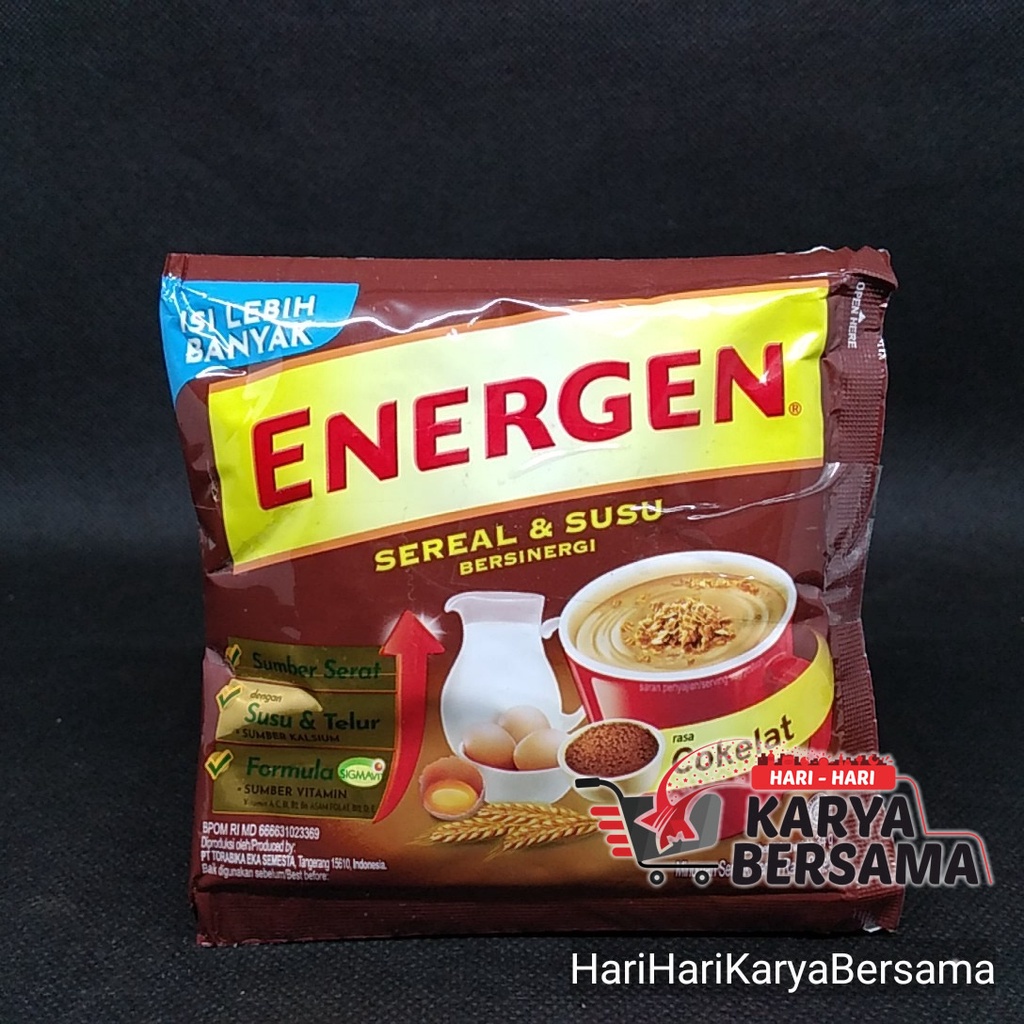 

ENERGEN COKELAT SACHET PACK 5'S X 34GR