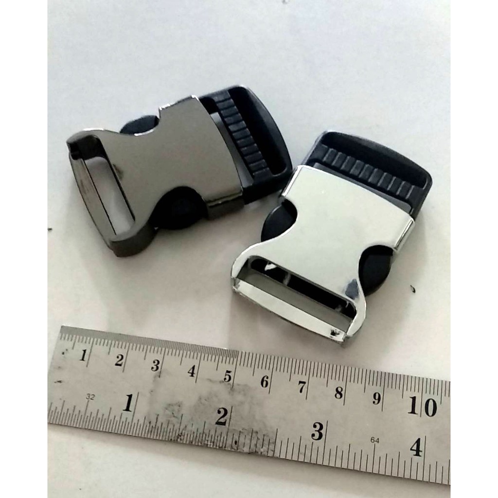 klip tali tas / Buckles / Kunci sodok Metal plastik 30 mm