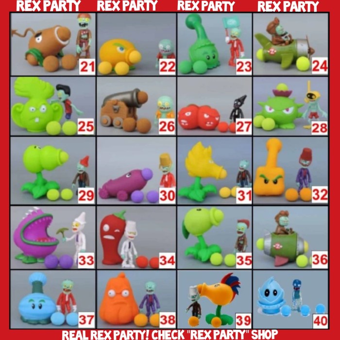 Plant Vs Zombie/Plants Vs Zombies/Mainan Plant Vs Zombie/Tembak Zombie