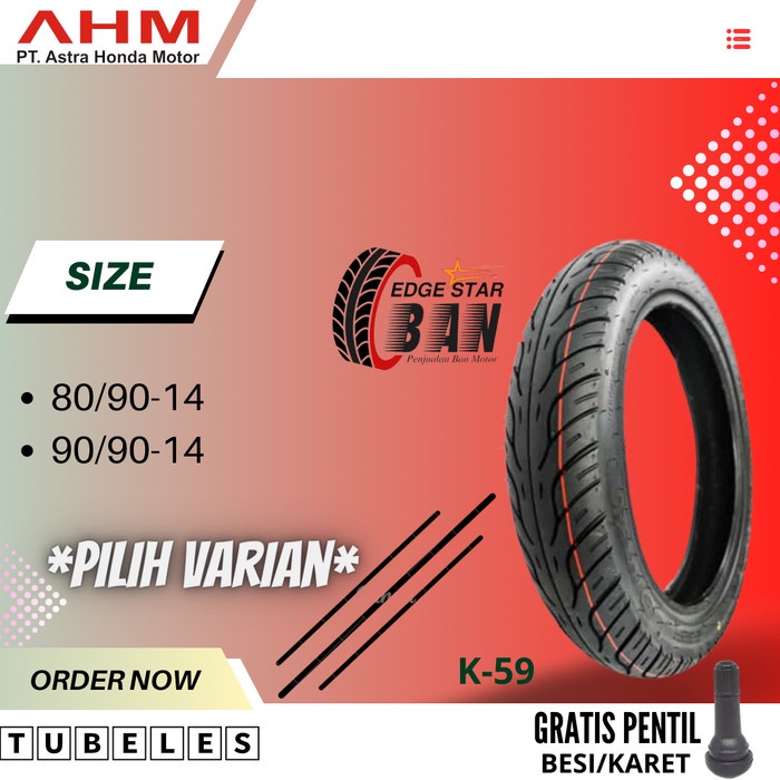 BAN AHM/FEDERAL (80/90-14) (90/90-14) TUBELESS