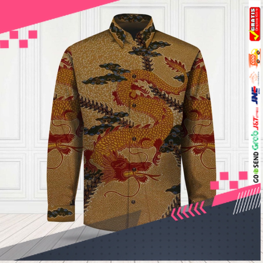 BATIK STYLE JAWA KEREN TERLARIS /Croc/ Kain Batik Tulis Sutra atbm Exculisive Pola Kemeja Pria lenga