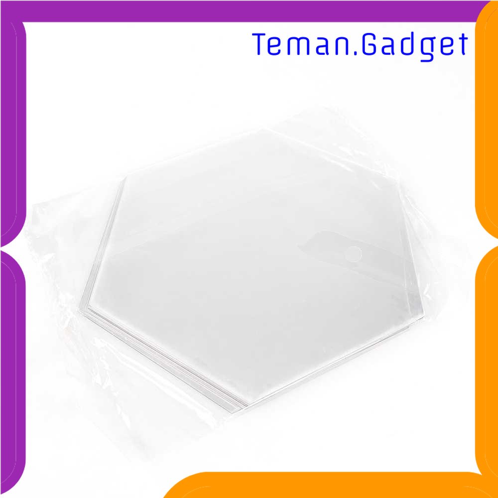 TG -  ART Stiker Dekorasi Dinding Hexagon Mirror Acrylic 7 PCS
