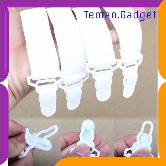 TG - ART AsyPets Sabuk Grippers Clip Penjepit Sprei Kasur 4 PCS - PJP4