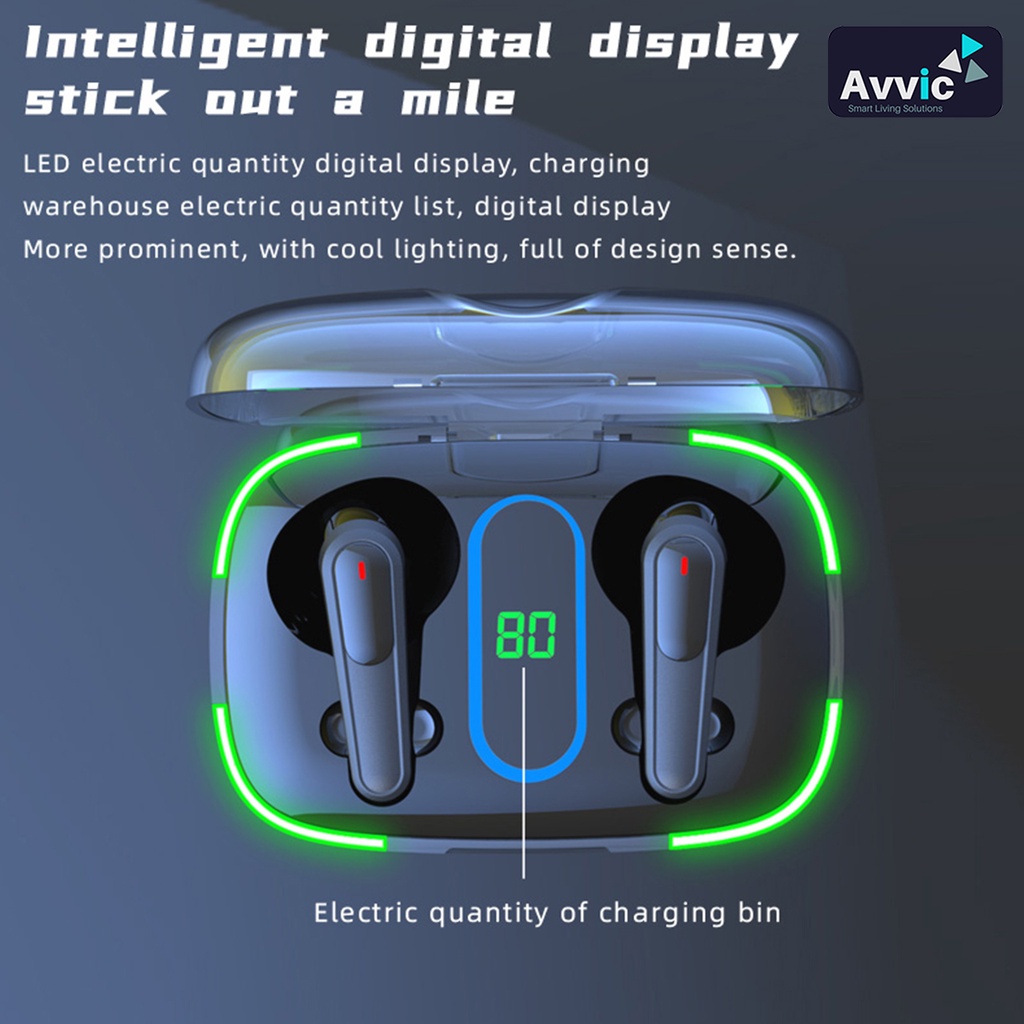 TWS PRO 70 Headset Bluetooth Wireless Earphone LED Display Earbuds Control Noise