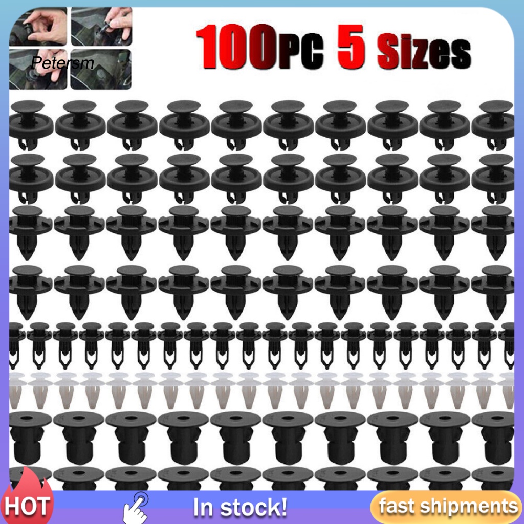 Pp 100Pcs/Set Anti-Korosif Pengikat Rivet Body Mobil Plastik Push Pin Klip 52161-0200 67771-02030 90189-06013 Compact Untuk Lexus