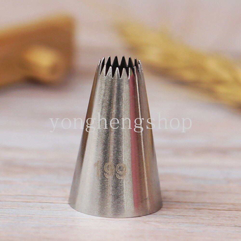 199# Rusia Icing Piping Nozel Dessert Fondant Alat Dekorasi Kue Cupcake Pastry Cream Tips Stainless Steel Nozzle Dapur Baking Gadget