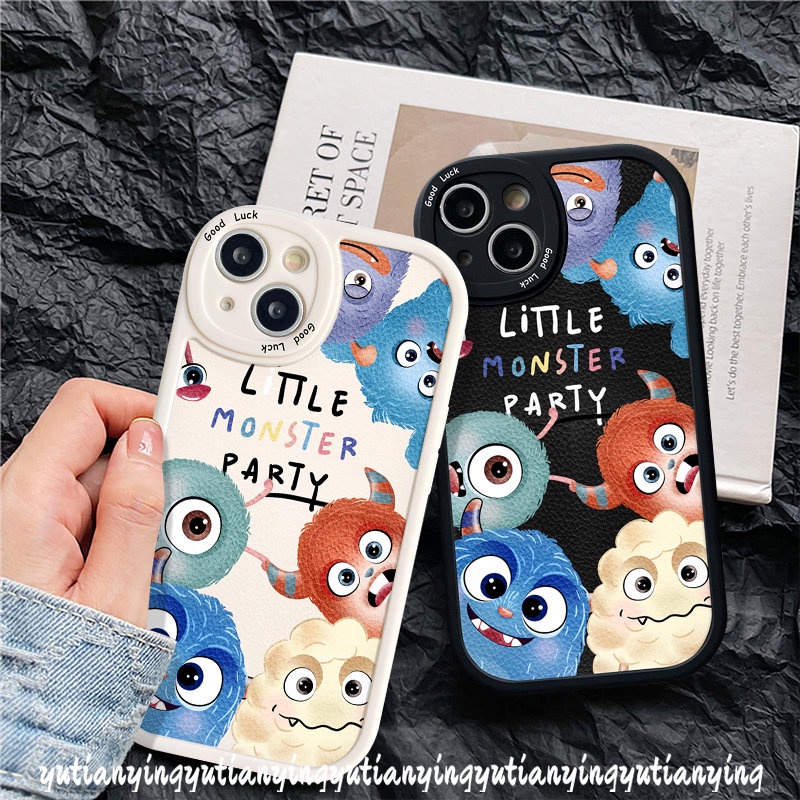 Casing Infinix Hot 11s 9 10 10T 10s 11 Play Note 8 Hot 10 Lite Smart 6 5 Cute Little Monster Around Cartoon Couple Soft Cover