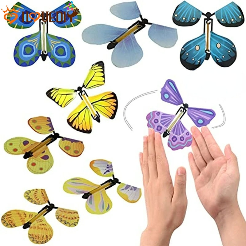 [Unggulan] Transformasi Warna Acak Angin Mainan Kupu-Kupu 3D Terbang Butterfly Mainan Anak Luar Ruangan Mainan Kreatif Buku Membuka Alat Peraga Lepas Otomatis Bookmark Kartu Ucapan Kejutan