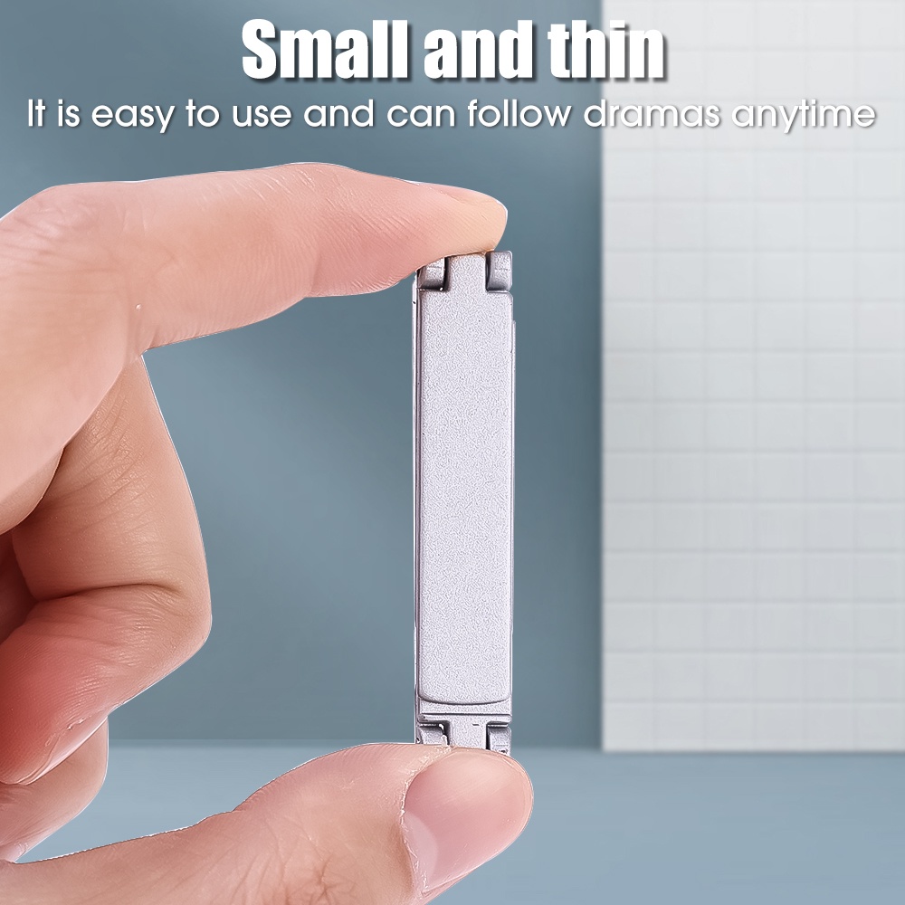 Ganda Buka Kata Menarik Tak Terlihat Bracket Ponsel/Stiker Belakang Lipat Ultra-Tipis Dudukan Ponsel/Malas Mini Logam Lipat Penyangga Ponsel/Aksesoris Ponsel