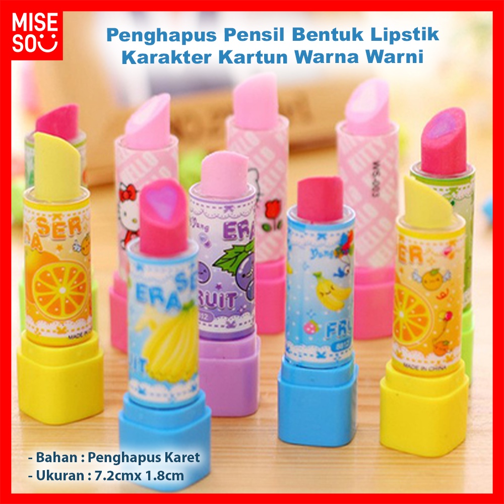 

Penghapus Pensil Warna Warni Bentuk Lipstik Karakter Kartun ℳ 482