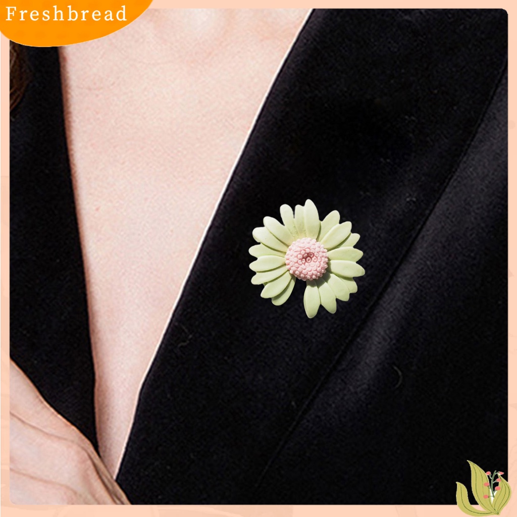 &lt; Freshbread &gt; Bros Pin Krisan Gap Jepang Style Unisex Kartun Bunga Pasangan Bros Pakaian Dekor