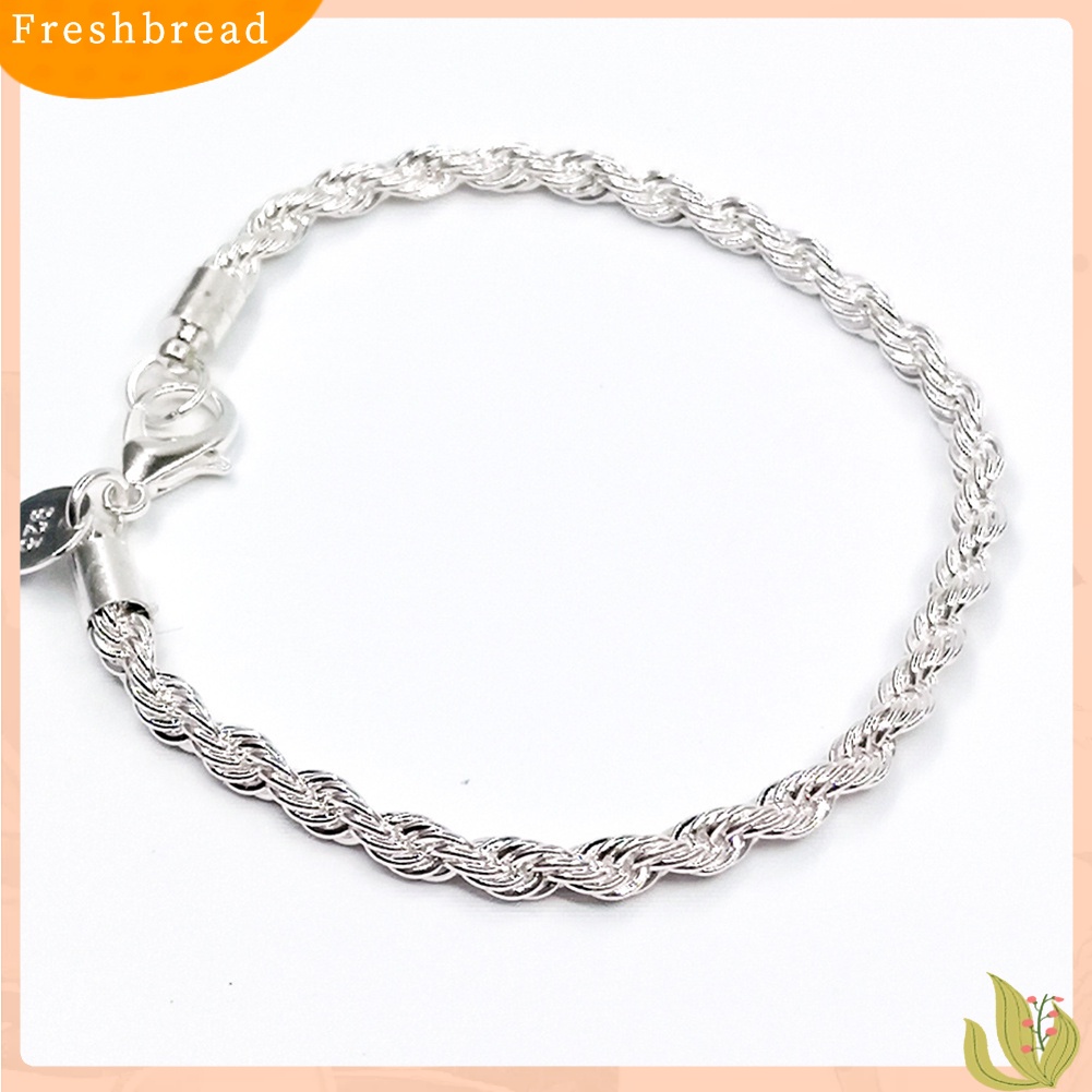 &lt; Freshbread &gt; Wanita Fashion Gelombang Rantai Memutar Putaran Pesona Gelang Bangle Pesta Perhiasan Hadiah