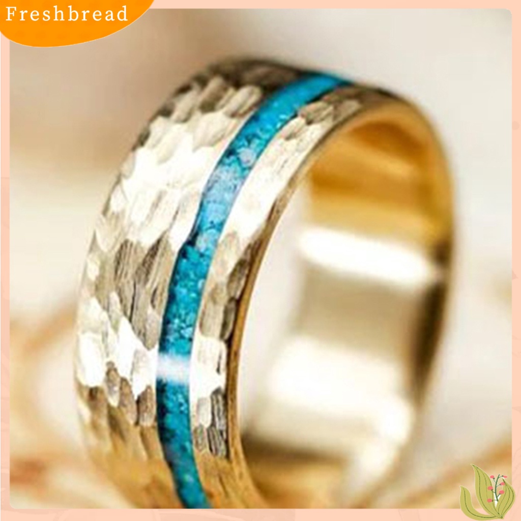 &lt; Freshbread &gt; Permukaan Halus Pengerjaan Halus Paduan Jari Cincin Indah Terang Kilau Wanita Pria Cincin Fashion Perhiasan