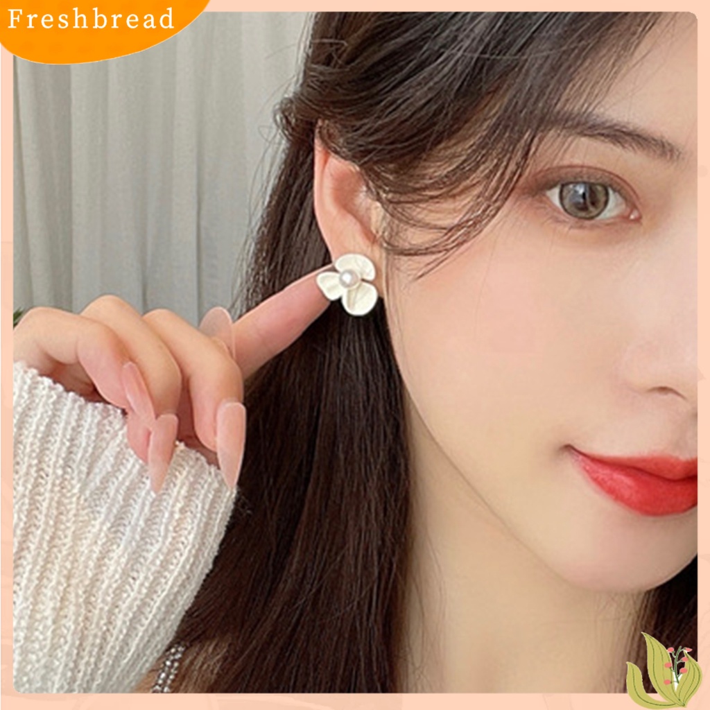 &lt; Freshbread &gt; 1pasang Klip Telinga Pengerjaan Halus Semua Pertandingan Menarik Eye-catching Shiny Dress Up Sederhana Indah Anting-Anting Aksesoris Untuk Kehidupan Sehari-Hari