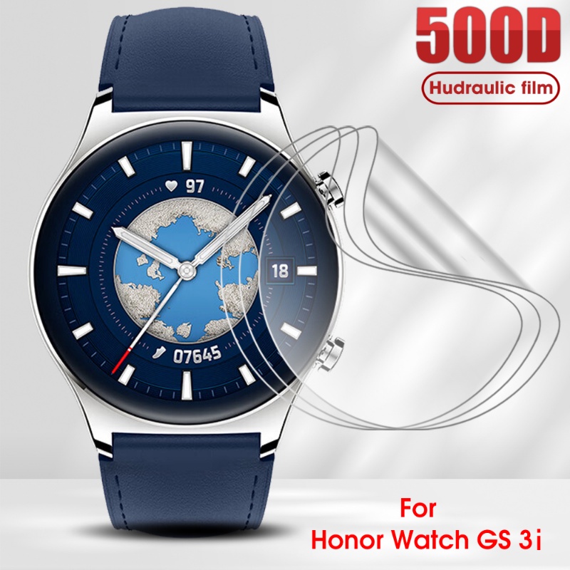 3pcs Ultra-clear Ultra-Tipis Film Hidrogel Perbaikan Tahan Debu Hidrophobic Oleophobic Smart Watch TPU Pelindung Layar Untuk Honor Watch GS 3i