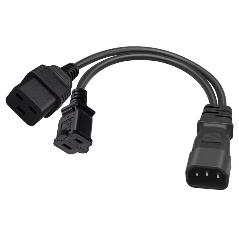 Zzz IEC C14 Male Plug Extension Kabel Power 3Pin Konektor IEC320-C14 Ke Nema 1-15R+C19 Converter Adapter Kabel Cord