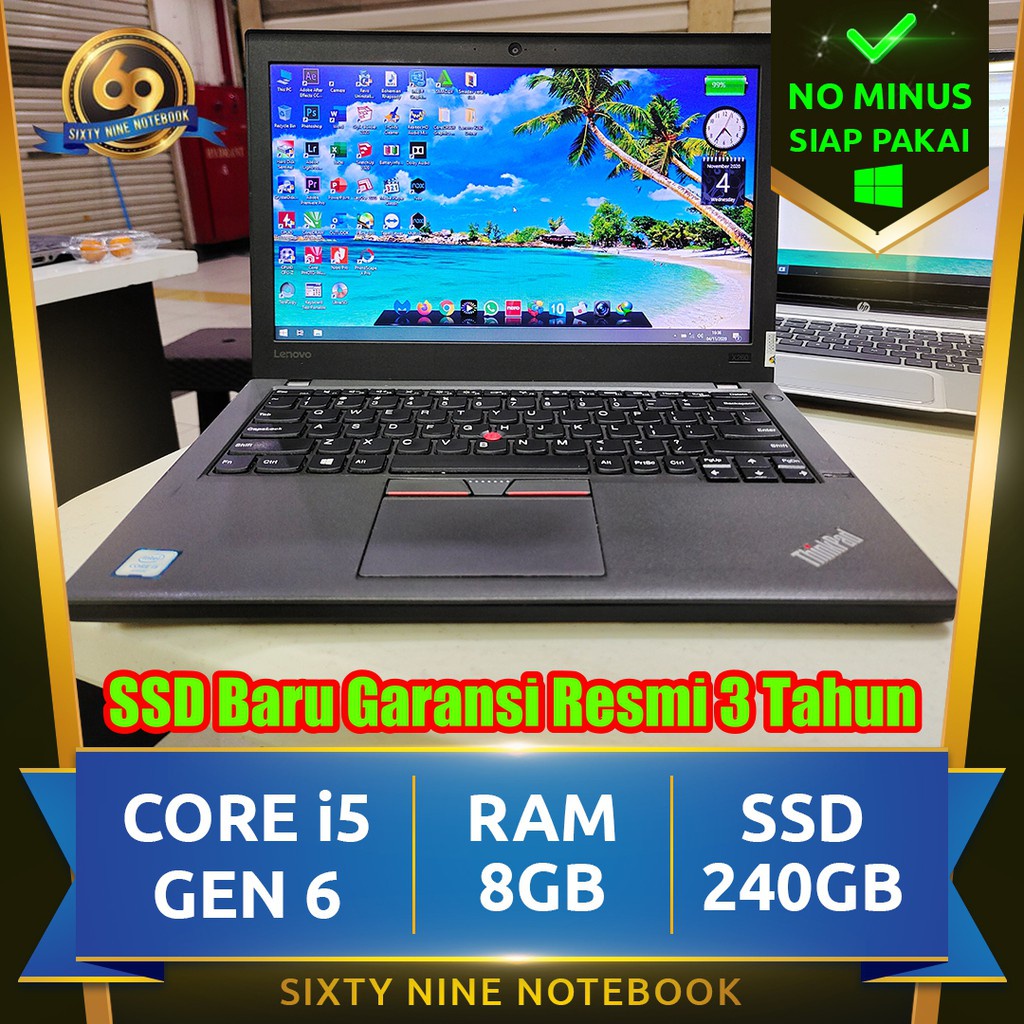 Lenovo Thinkpad X260 Core i5 Gen 6 | RAM 16GB | Laptop Notebook Second