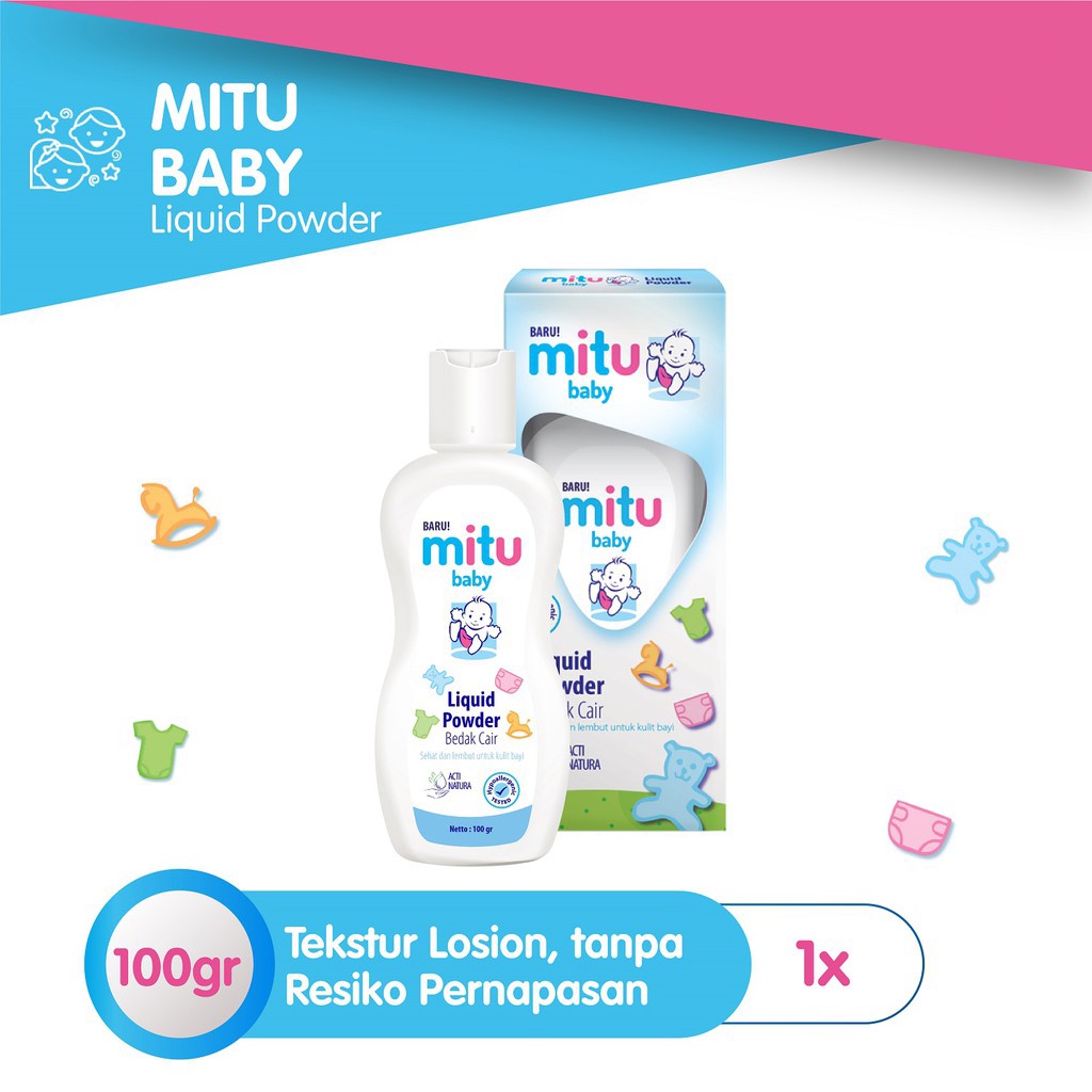 Mitu Baby Liquid Powder - Bedak Cair Bayi 100gr