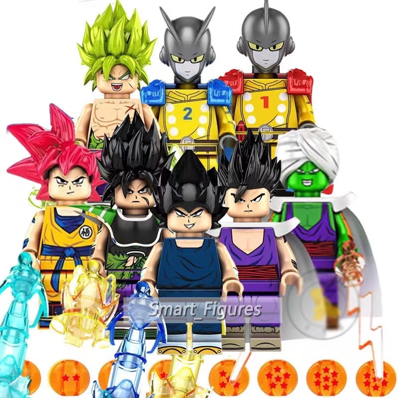 Dragon Ball Series Monkey King Vegeta Broly Black Goku Beerus Puzzle Rakitan Mainan Blok Bangunan