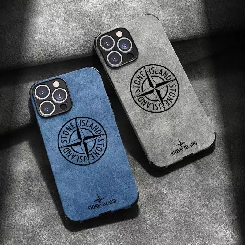 IPHONE Casing Ponsel 3D hipster plush stone island Iphone14 13 12 11 Pro Max x xs xr 7 8 plus Sarung case shockproof