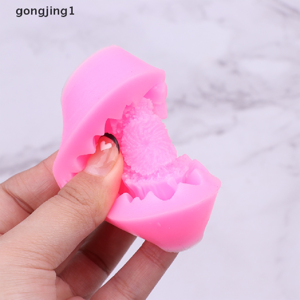 Ggg 1Pc Cetakan Silikon Bunga Matahari 3D Sabun Gypsum DIY Baking Decor Tools ID