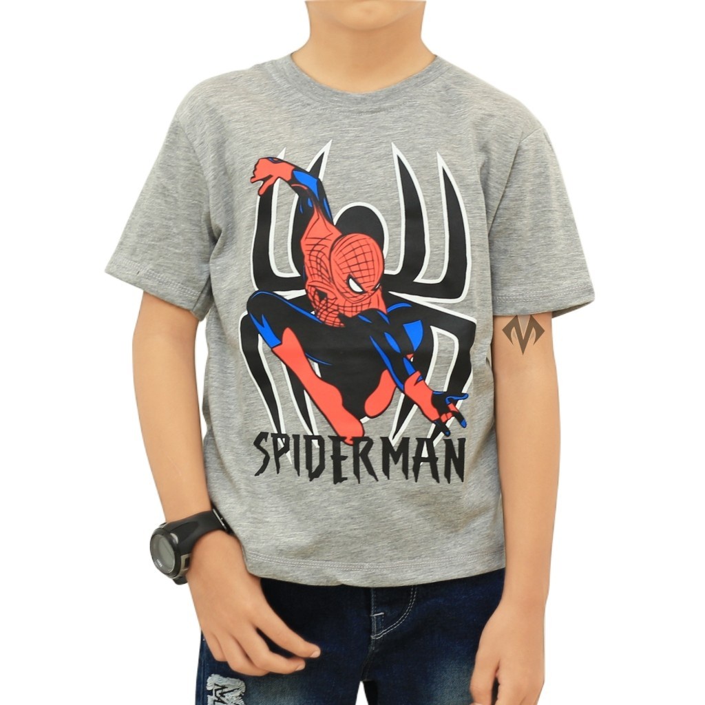 Pusat Konveksi Baju Kaos Anak Gambar Keren SUPERHERO LABASPIDER CAPTAIN bandung solo 1-8 tahun . by 
