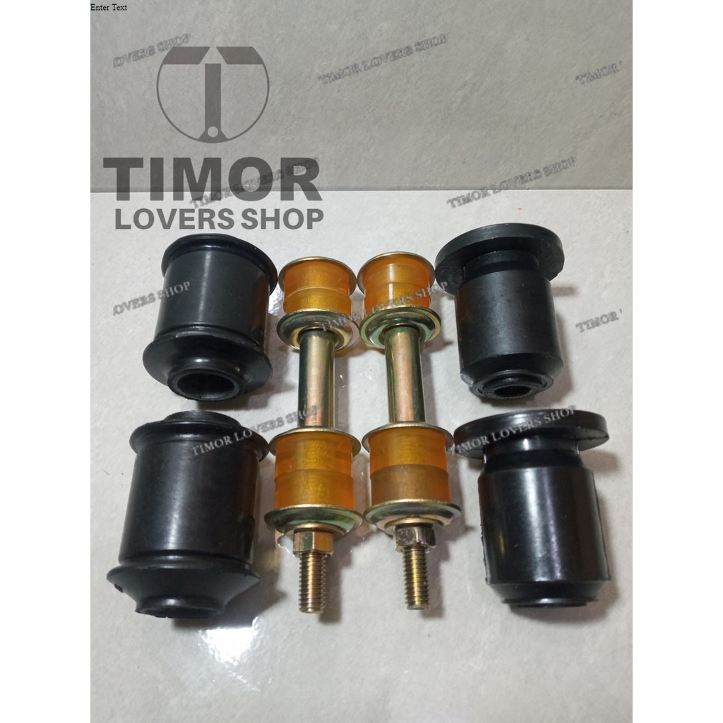 BUSHING ARM RODA DEPAN TIMOR SET/ KARET SAYAP MOBIL TIMOR/ LINK STABIL MOBIL TIMOR/ KARET SAYAP