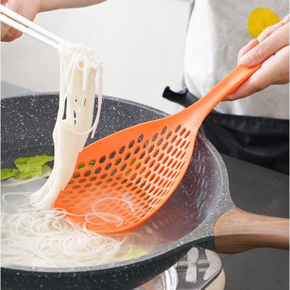 Sendok Saringan Masak Tirisan Mie Sayur Seafood Serbaguna Perlengkapan Dapur Noodles Spoon Food Filter