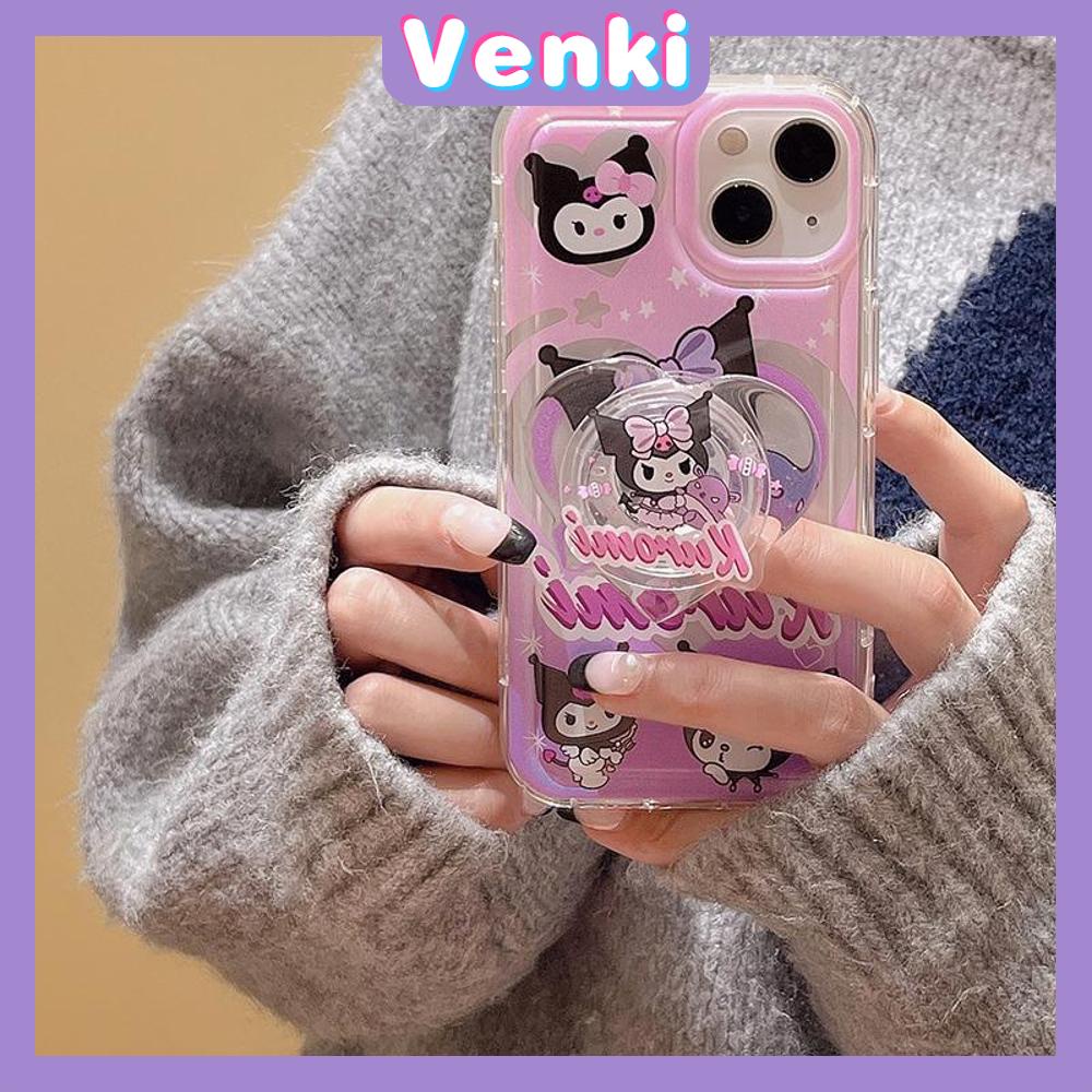 Case For iPhone 11 Soft TPU Clear Jelly Airbag Case With Stand Cute Cartoon Camera Protection Shockproof For iPhone 14 Plus 13 12 11 Pro Max 7 Plus X XR