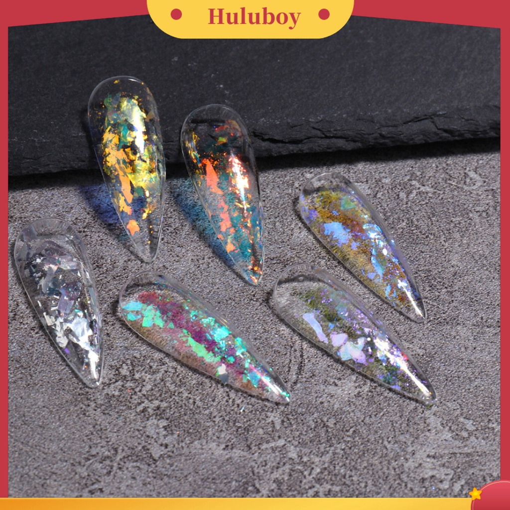 {In Stock} 1kotak Nail Sequin Shiny Vibrant Color Plastik Campur DIY Nail Glitters Sequin Manicures Designs Perlengkapan Kuku