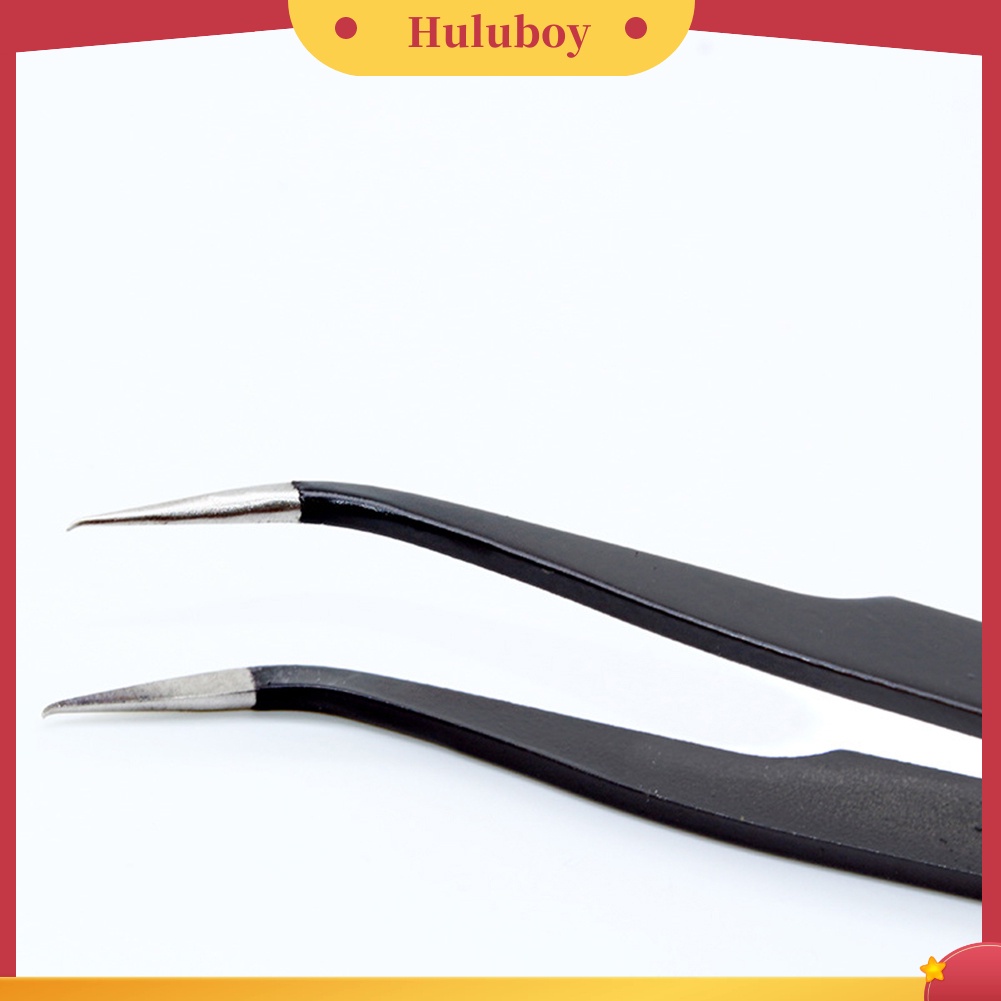 {In Stock} 2Pcs Penjepit Bulu Mata Lurus Melengkung Stainless Steel Klip Nail Art Alat Makeup