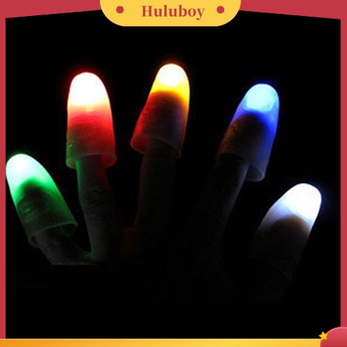 {In Stock} Magic Super Bright Light Up Jempol Jari Trik Muncul Lampu Penutup Jari