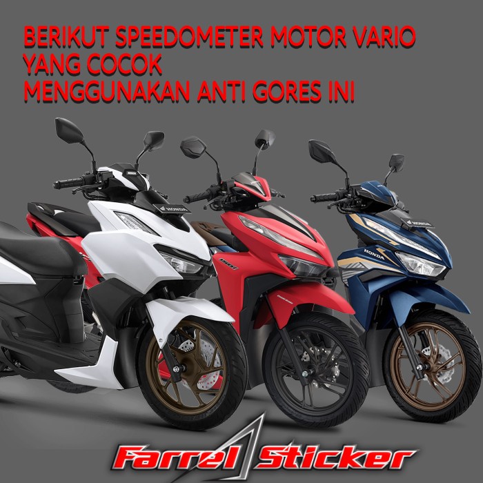 Stiker Anti Gores Vario Sticker Speedometer Vario 125 150 160 titanium