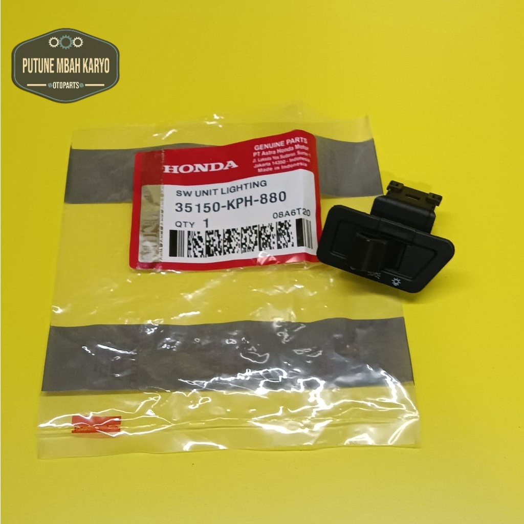 Tombol Lampu Saklar Lampu ON/OFF Motor Karisma Supra X 125 BeAT Karbu Vario Karbu KPH