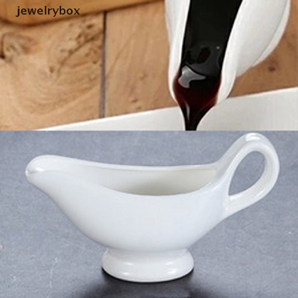 [jewelrybox] 1pc Dispenser Saus Keramik Pitcher Kopi Salad Dressing Cup Server Butik