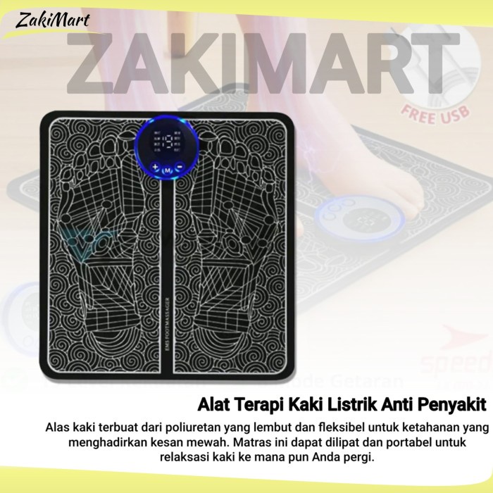 EMS Foot Massager Original / Alat Terapi Kaki Listrik Anti Penyakit