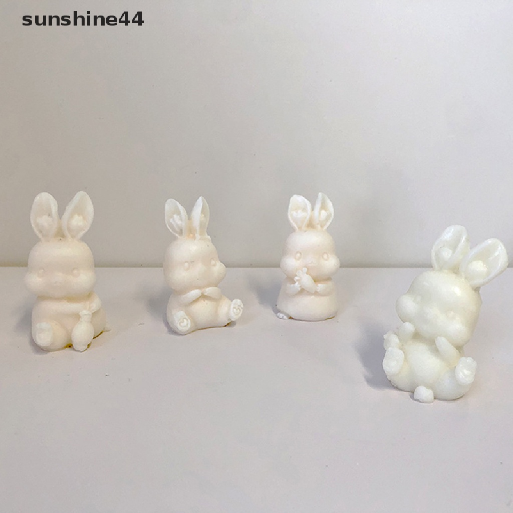 Sunshine Easter Cute Rabbit Silicone Mold DIY Cetakan Kue Coklat Dekorasi Kue ID