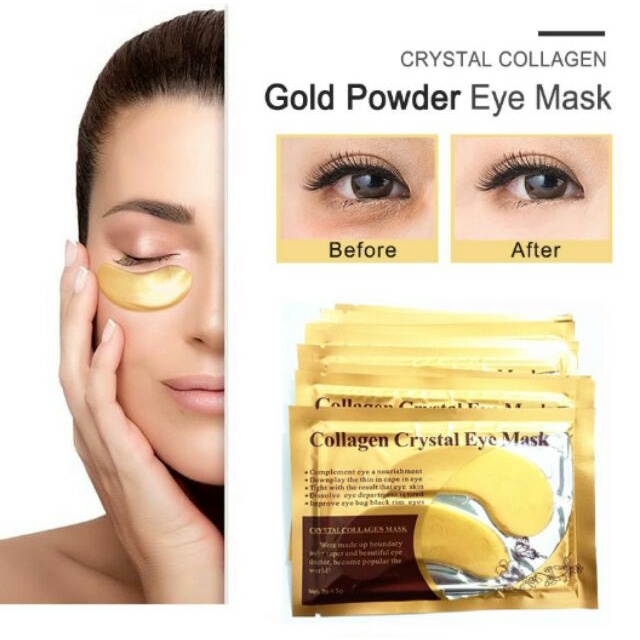 BOP [1 PASANG] MASKER MATA COLLAGEN CRYSTAL GOLD EYE BAG MASK EYEMASK KANTONG BLACK PANDA ANTI AGING WRINKLE EMAS