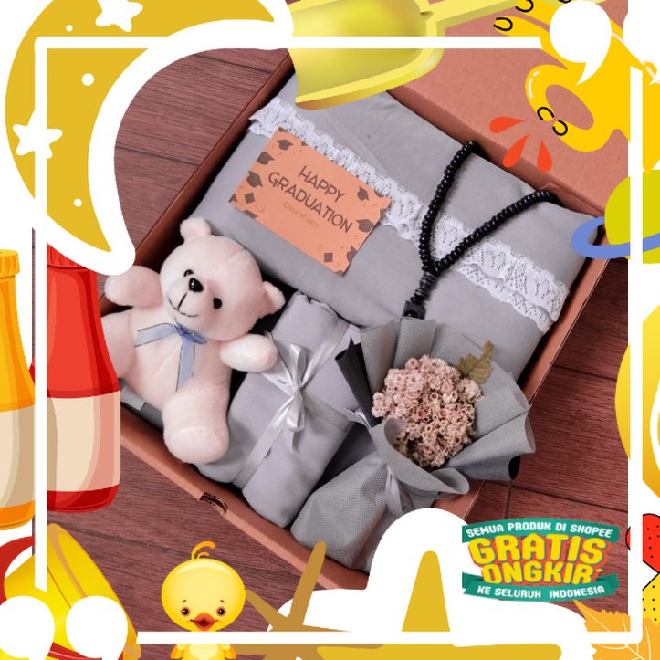 Hampers Mukena / Hampers Hijab / Mukena Travel / Mukena Renda / Hampers Buket bunga / Mukena Hyget/ 