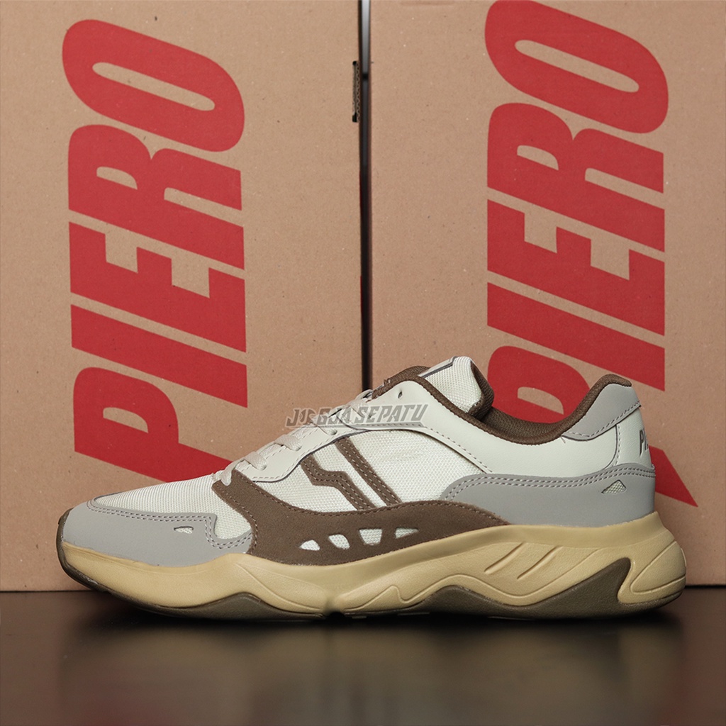 Piero Sepatu Sneakers Ergo - Lite Beige/Sand
